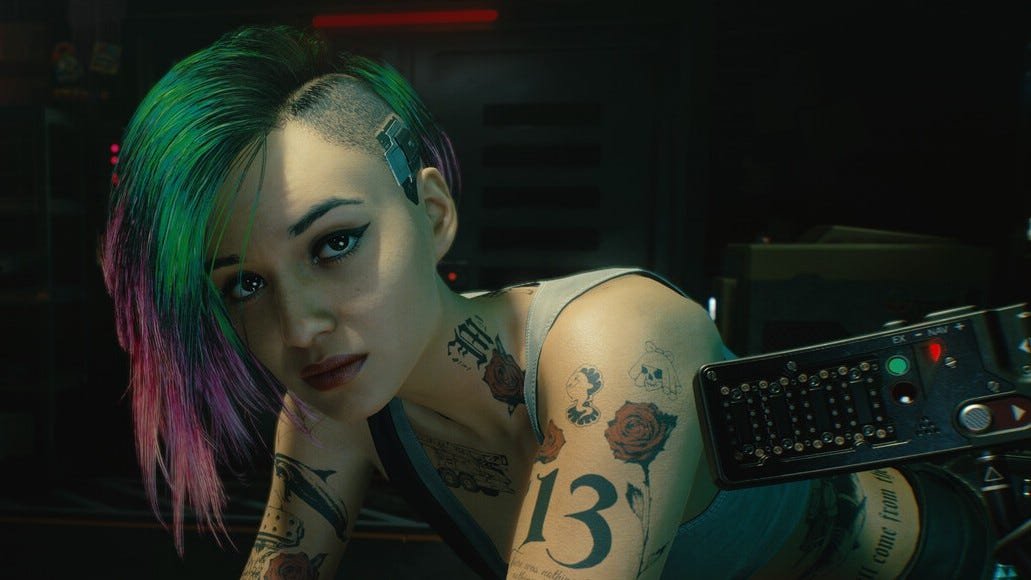IGN's tweet photo. Cyberpunk 2077 has now hit the 40 million copies sold mark. https://t.co/iu1bZuccfP https://t.co/0ivorHMLLe