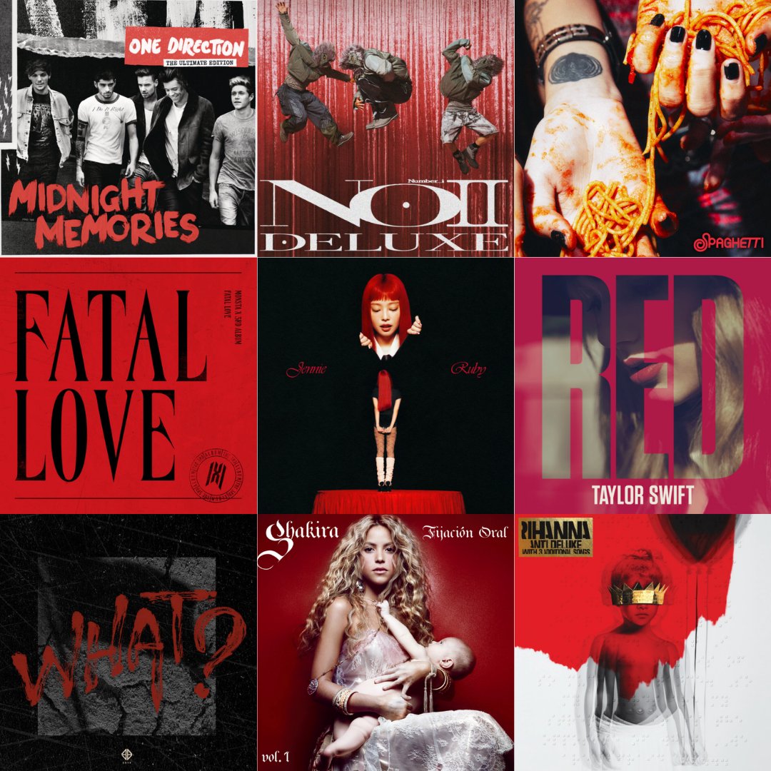 STATIONHEAD's tweet photo. You can only pick one ❤️

Midnight Memories by #OneDirection
No.II (Deluxe) by #Number_i
SPAGHETTI by #LESSERAFIM, #jhope
FATAL LOVE by #MonstaX
Ruby by #JENNIE
Red by #TaylorSwift
What? by #SB19
Fijación Oral Volumen 1 by #Shakira
ANTI by #Rihanna https://t.co/8tzYGjx8X7