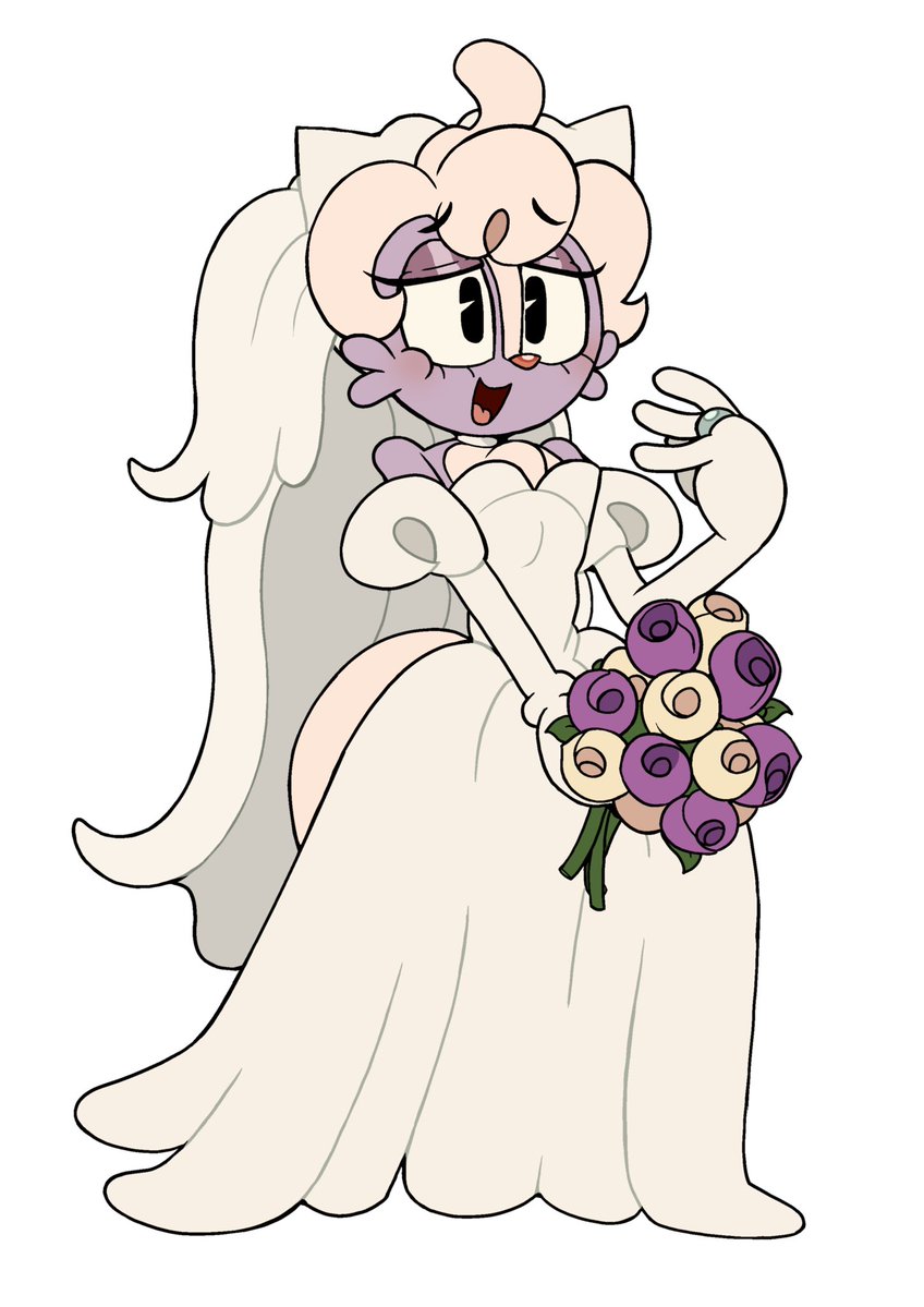 peachykip's tweet photo. finally redesigned her wedding dress, even if she’s not getting married anytime soon https://t.co/Be79ikKggT