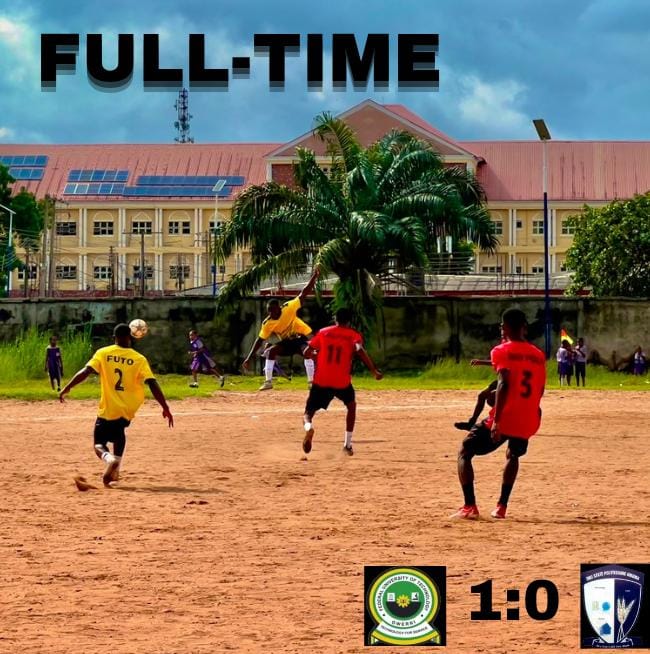 FutoSports's tweet photo. Flawless Victory!🔥
FUTO 1 : 0 IMOPOLY https://t.co/4CKMS9Ca7C