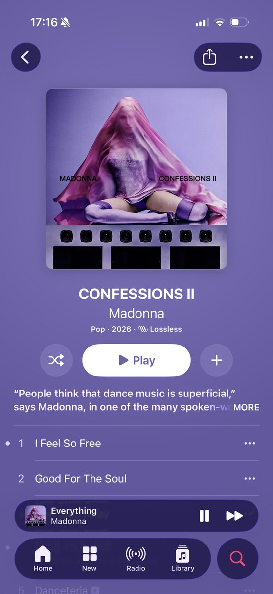 ThorpeThomas94's tweet photo. @Madonna It hurts to say COADF2 falls short as a loyal fanboy. The comparison to COADF disappoints: the overall vibe and sound is worlds apart. I prefer Madame X for its emotional creativity, which many will see as subjective, but that’s a far more superior album. https://t.co/Oiam2Lmhjc