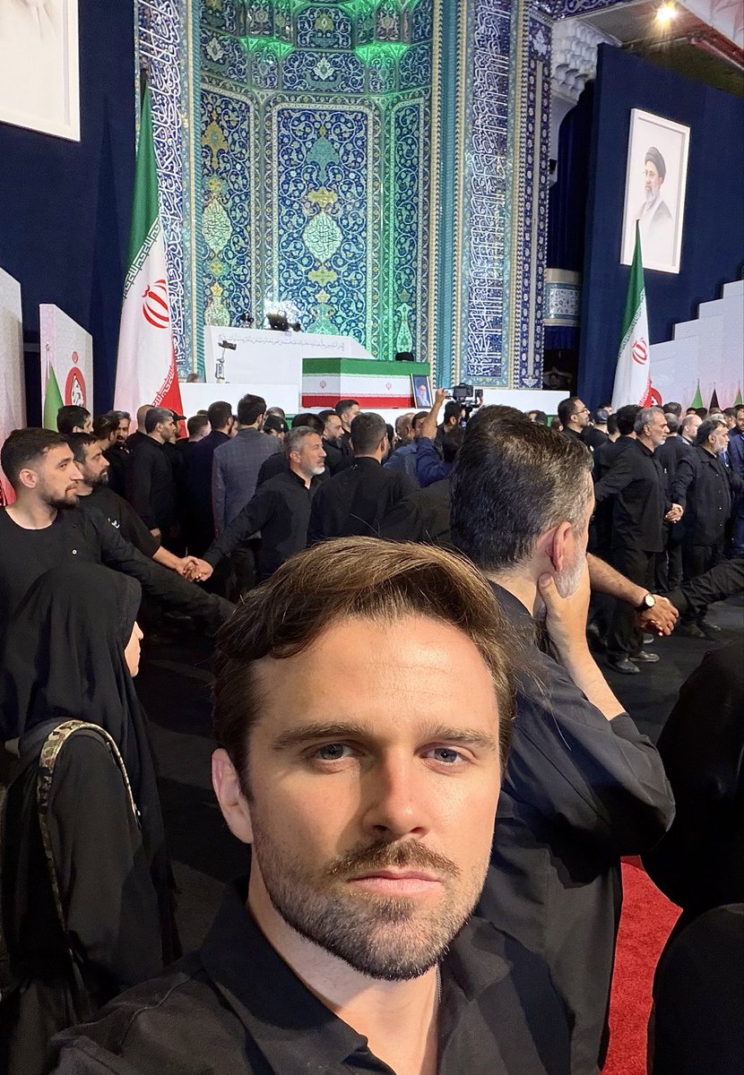 jacksonhinkle's tweet photo. ❤️🇮🇷 I paid my respects to Imam Ali Khamenei today at the funeral procession in Iran https://t.co/xBhl3n23l4