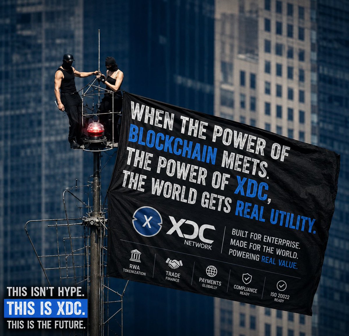0xJohnCortex's tweet photo. When hype fades, utility stays.

While others chase noise,
XDC is building real world impact.
This isn’t hype. This is infrastructure.

#XDC #RWA @XDCNetwork @XDCFoundation @xdc_community xdce-crowd-sale:native https://t.co/OBISesXg9f