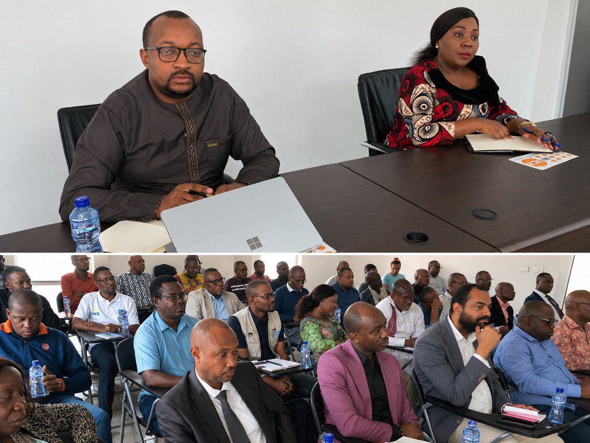 ONIP_RDC's tweet photo. Réunion ONIP - INS - BCR ce 3 juil 26 au siège #INS. ODJ : 2è Recensement Général de la population et de l’Habitat et identification de la population. DG #ONIP Marcellin Mukolo Basengezi et DG #INS Elisée Choku ont parlé mutualisation et méthodologie de cartographie pour RGPH2. https://t.co/JFXZI4STF0