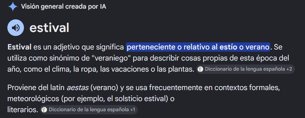 jonnathanvivas's tweet photo. @AstolfoArt @PutuPauu no es que lo tradujeran mal, es que usan un termino que muy poco conocemos/usamos en nuestro idioma, pero si, si existe la palabra y esta muy bien utilizada de hecho con todo el tema de verano https://t.co/o7GHSyQkmN