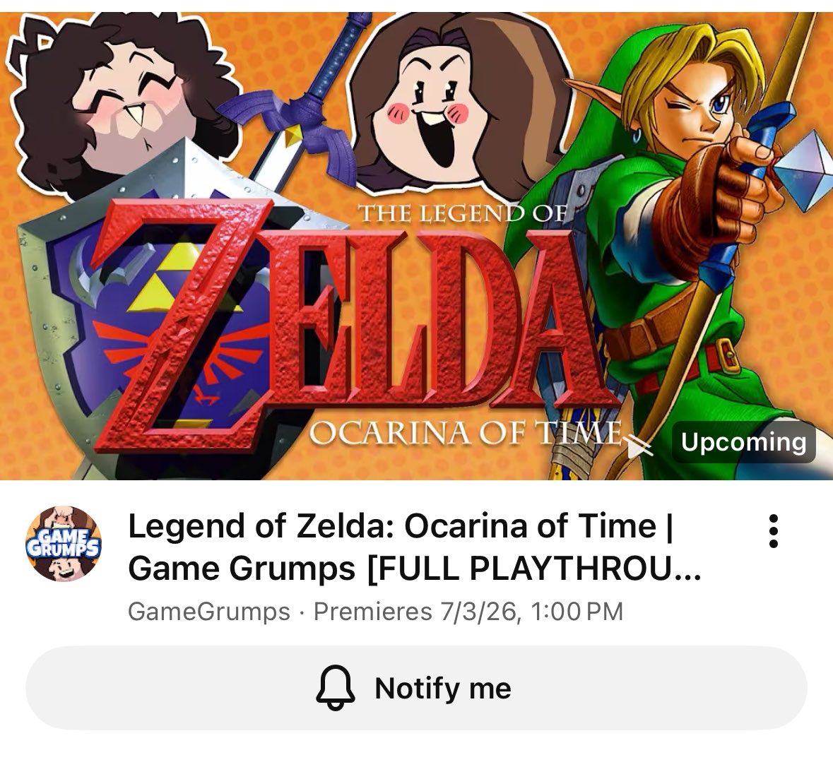 Bucket_of_Sushi's tweet photo. Game Grumps, PLEASE NEVER MAKE FULL PLAYTHROUGHS A LIVESTREAM, OCARINA OF TIME IS SEVENTEEN HOURS! https://t.co/9IDW9WgGjP