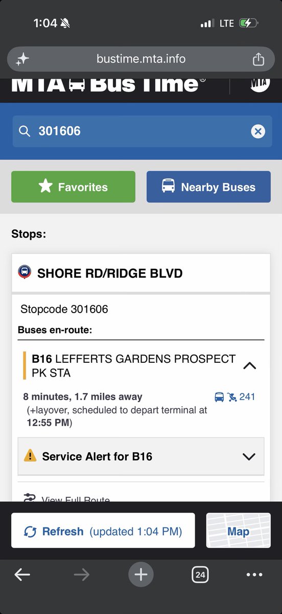 DothLady's tweet photo. @NYCTBus please help 

Is the 12:55PM still running? https://t.co/tjo149rjdI