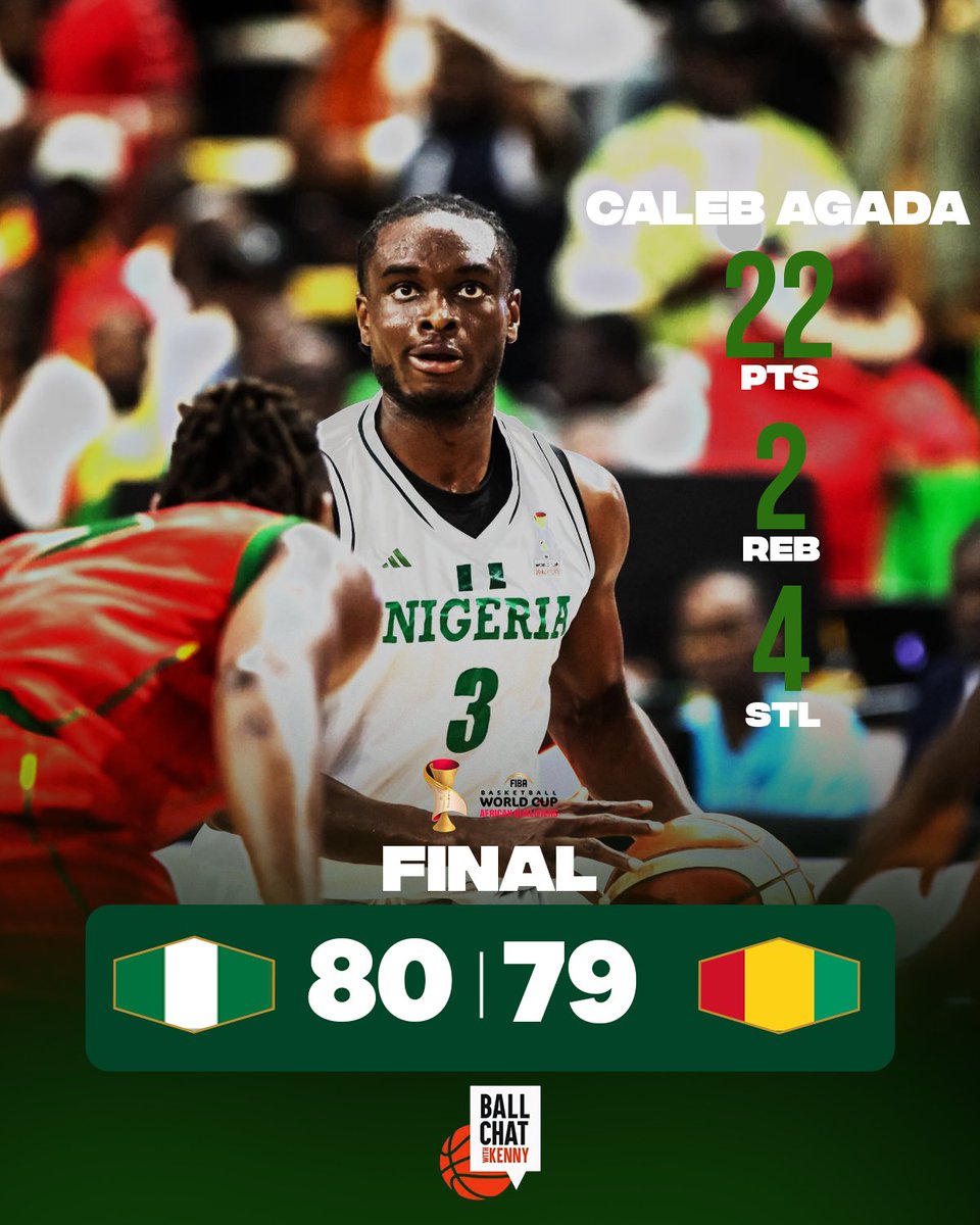MakingOfChamps's tweet photo. Back-to-back Ws at the #FIBAWCQ for D'Tigers.

Nigeria ended Guinea's winning streak, securing an important 2nd victory at the FIBA World Cup qualifiers in Luanda.

Guinea led by 6pts after the 3rd quarter, but D'Tigers clawed their way back to win by 1pt.

Onto the next one 👏 https://t.co/REfDez5LmR