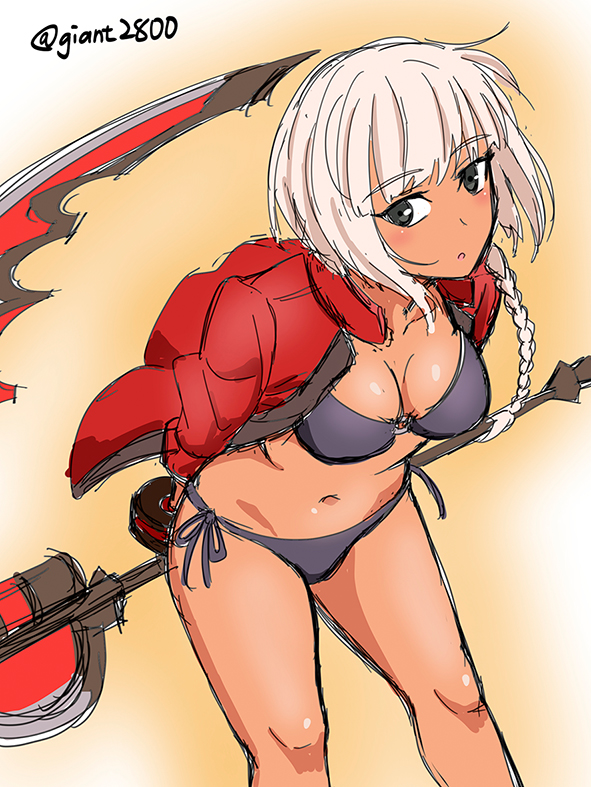 giant2800's tweet photo. 水着姿のリヴィ
#ゴッドイーター 
#godeater https://t.co/AmEGQDZd5e