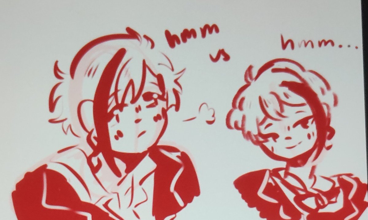 moonletBubble's tweet photo. Floyd and jade doodle! 

"Hm" vs "hmm..." #twst https://t.co/ITCd0YlkJD
