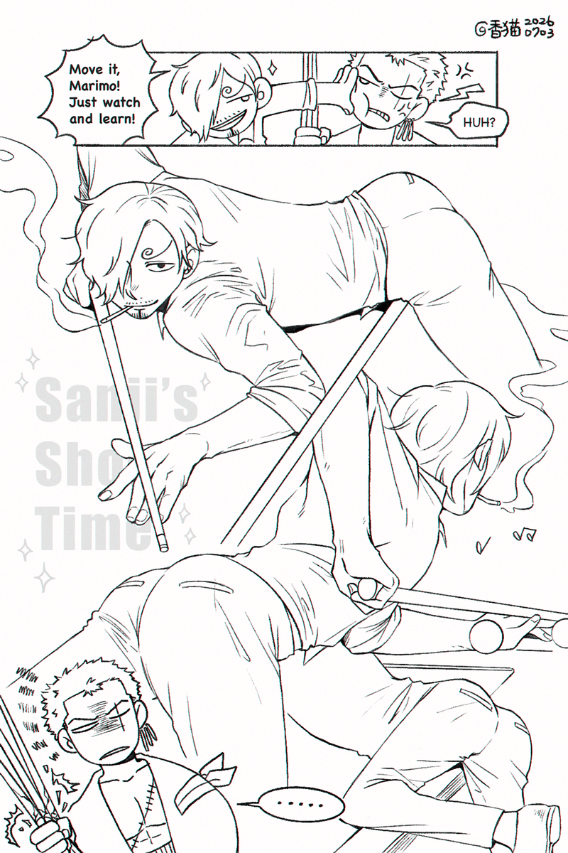 BananacatHp's tweet photo. ⚔️🕒 Play pool 🎱
#zosan  #ゾロサン https://t.co/F3ei8Vb8wQ