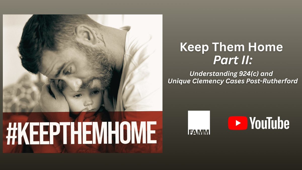 FAMMFoundation's tweet photo. 📢 IN CASE YOU MISSED IT 
FAMM's Shanna Rifkin &amp; Matthew Charles went live to discuss Rutherford's impact. 12 lives hang in the balance. Clemency is their last hope.

Watch here &amp; learn how to help fight for justice!  

#KeepThemHome #ClemencyNow
