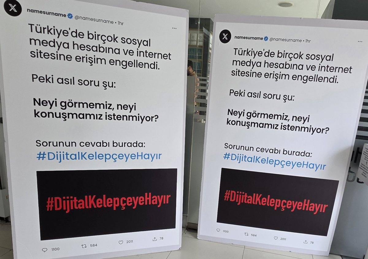 MutluDalmislar's tweet photo. Özgürce tweet atamadığımız bir mecra, dijital bir hapishaneden farksızdır.
#DijitalKelepçeyeHayır https://t.co/mCrpj5GGwA