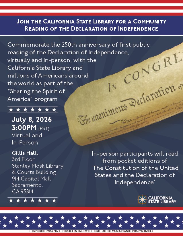 CA State Library tweet media