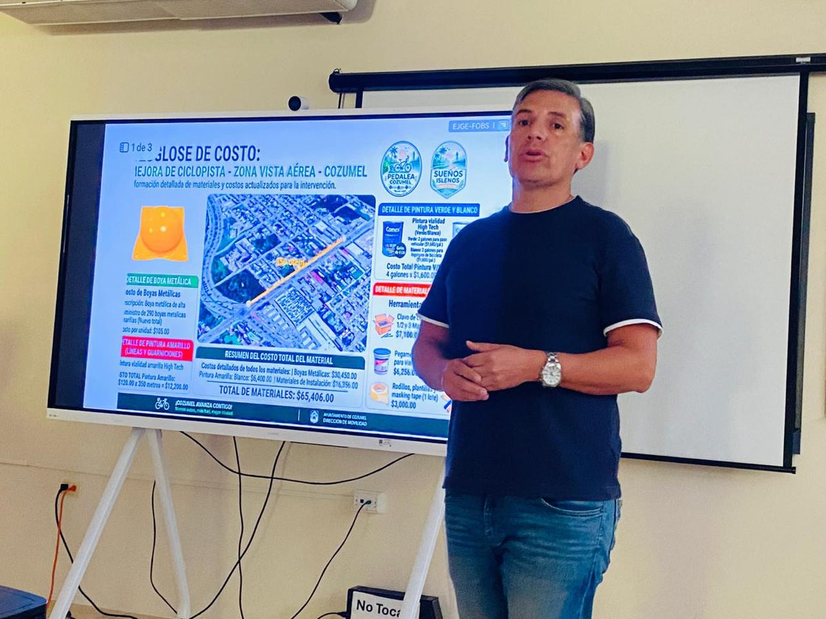 imoveqroo's tweet photo. 🚴‍♂️ En #IMOVEQROO creemos que una mejor movilidad se construye a través de la colaboración.

Participamos en #Cozumel brindando asesoramiento técnico al proyecto de ciclovía impulsado por Sueños Isleños y Pedalea Cozumel, aportando observaciones y recomendaciones https://t.co/qWvn54seET
