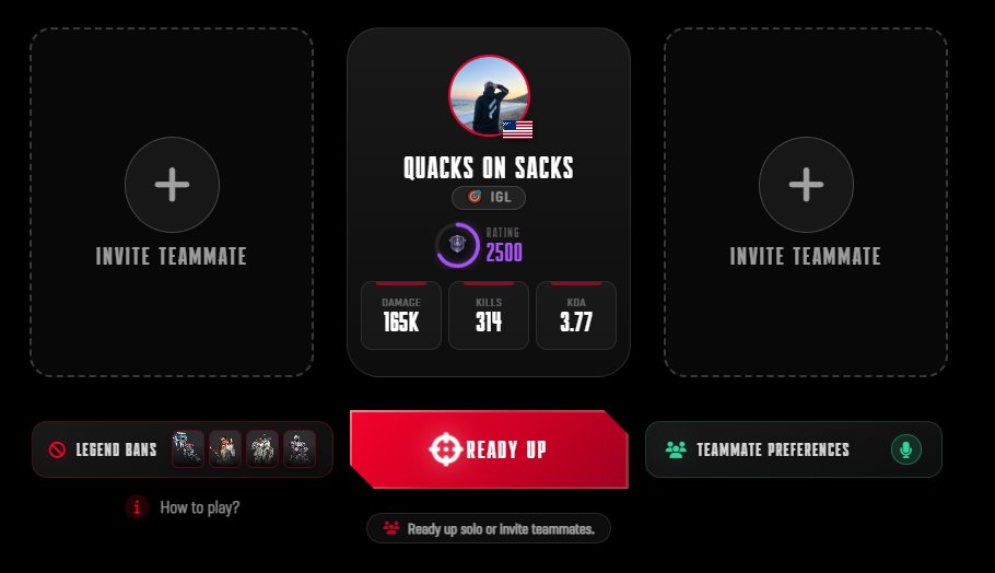 CCEUCX's tweet photo. Tired of Apex Ranked?

Join Competitive Private Ranked Matchmaking!

🔴 Queue OPENS in 45 MINS. You are invited. 🫵

Sign Up. Ready Up. Compete for $1,000+ https://t.co/blVlbzxXTb