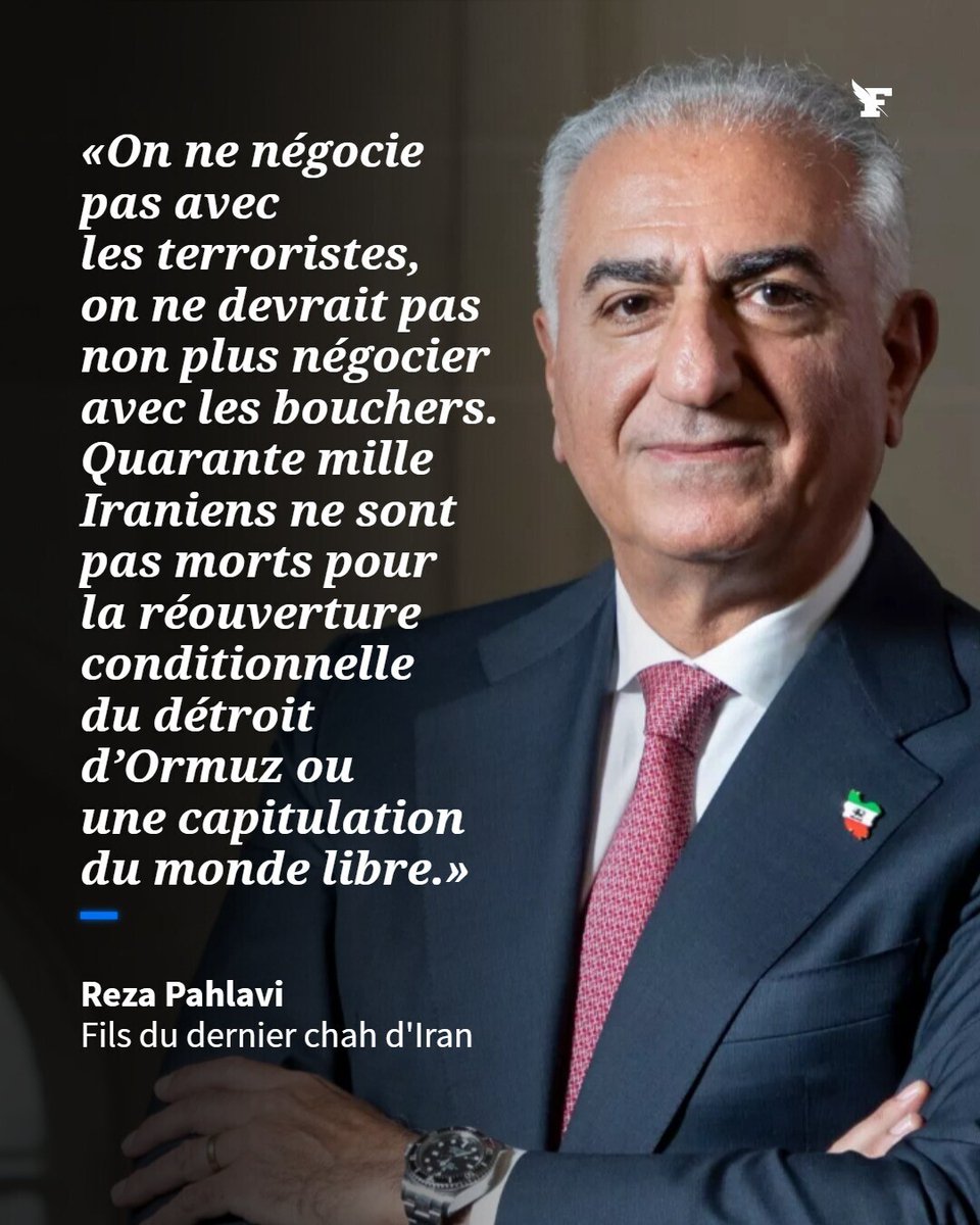 Le_Figaro's tweet photo. Les États-Unis ont tort de chercher à faire la paix avec un régime qui opprime son peuple et n’honore pas ses engagements, estime Reza Pahlavi. →https://t.co/h8GAPJCqUO https://t.co/SmmXAtZFuP