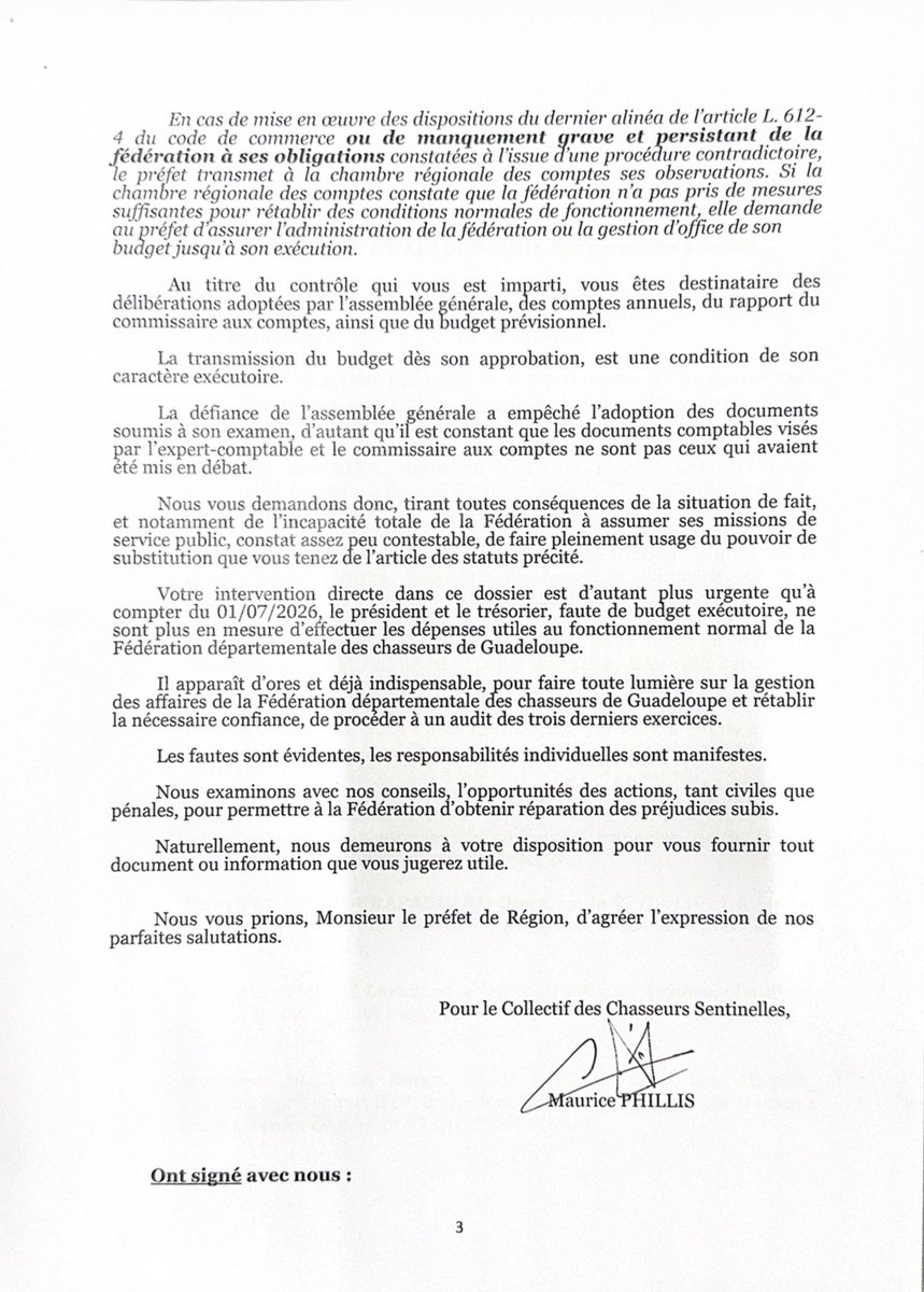 StimpflingEric's tweet photo. #Chasse 💶💶💶
Le collectif des chasseurs sentinelles demande l’intervention du @Prefet971 pour faire la lumière sur les comptes de la Fédération départementale des chasseurs de Guadeloupe #FDCG
@guadeloupela1e https://t.co/cjCiSCHOys
