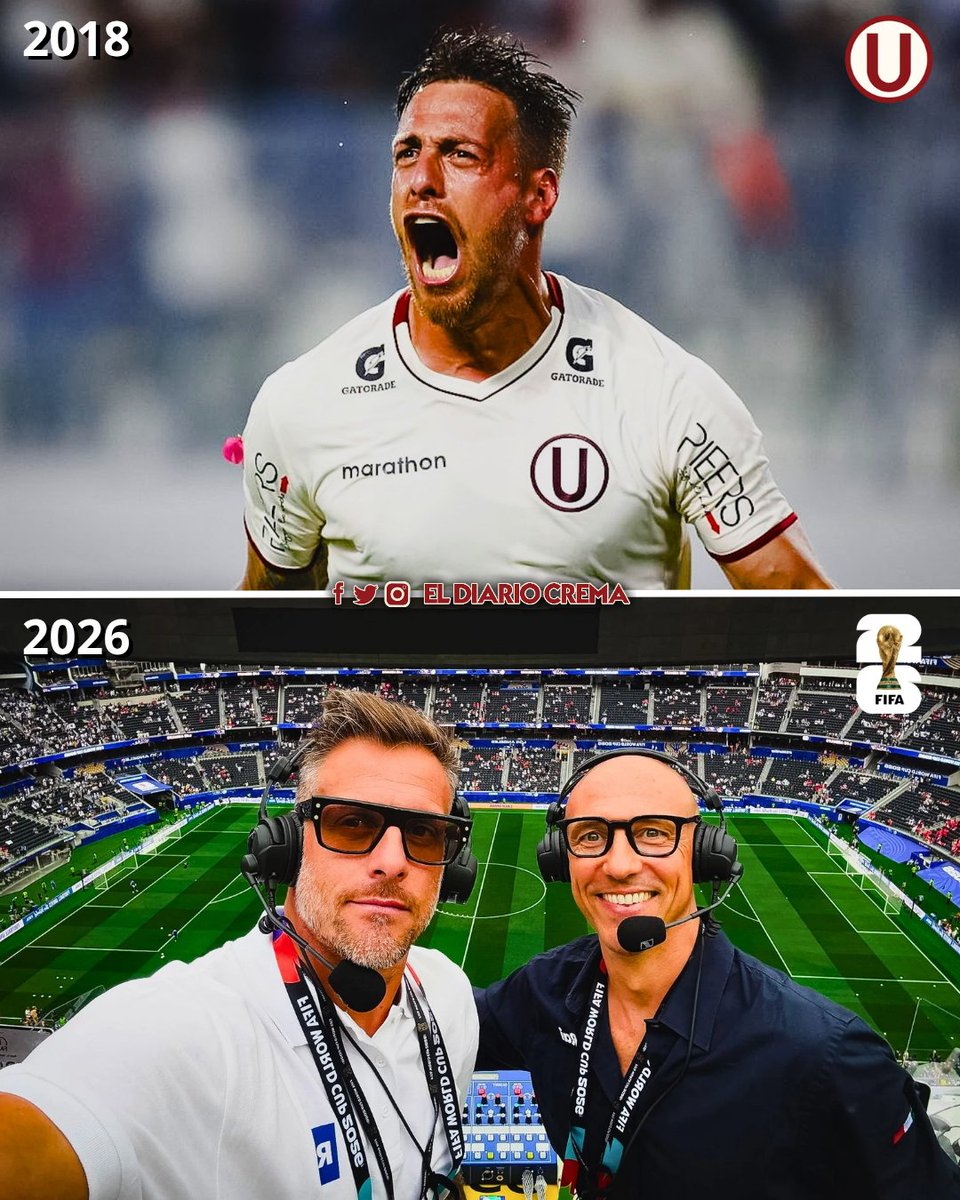 ElDiarioCrema's tweet photo. De salvar a Universitario a comentar el Mundial... ¡GRANDE, 'TANQⓊE'! 🎙🌟

Germán Denis 🇦🇷 empezó su etapa como comentarista en el Mundial 2026 y es imposible no recordar su paso por el club. 🔙

¡Que te vaya bien siempre, @germandenis1981! 🤩👏🏼

#YdaleU
#FIFAWorldCup https://t.co/JBNF25jRpI