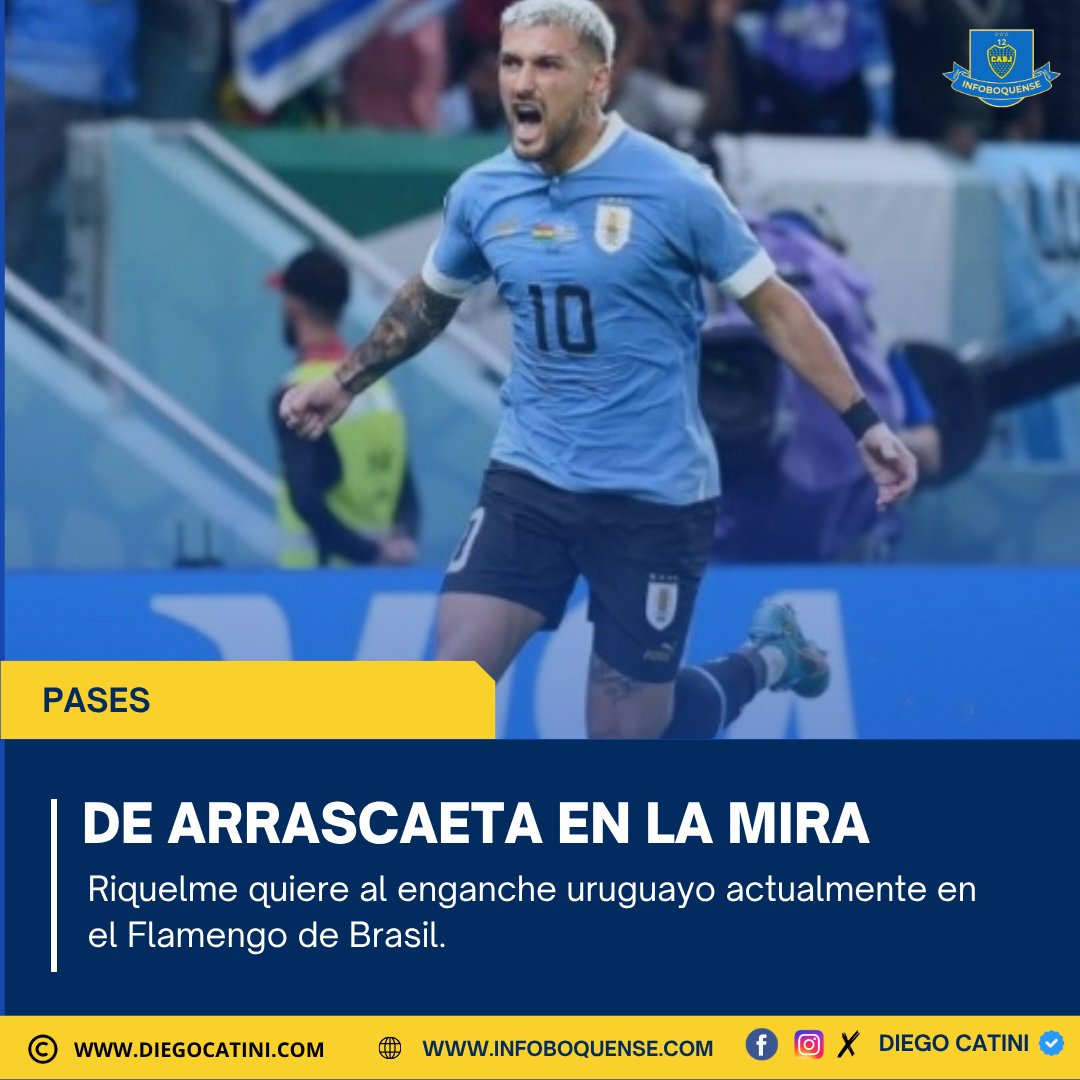 diegoacatini's tweet photo. Giorgian De Arrascaeta en la mira de Boca | https://t.co/NWKjTZ4h9p 
.
.
.
#boca #pases #giorgiandearrascaeta #noticiasboca #novedad #infoboquense https://t.co/mEqu3T932y
