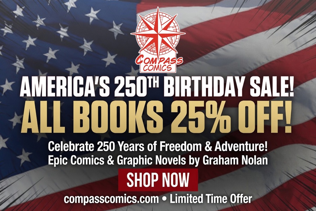 gnolan12's tweet photo. Don't forget to grab the Compass Comics books you are missing while they are on sale! https://t.co/9DIFQTPDnB https://t.co/pXdFpJt1zS
