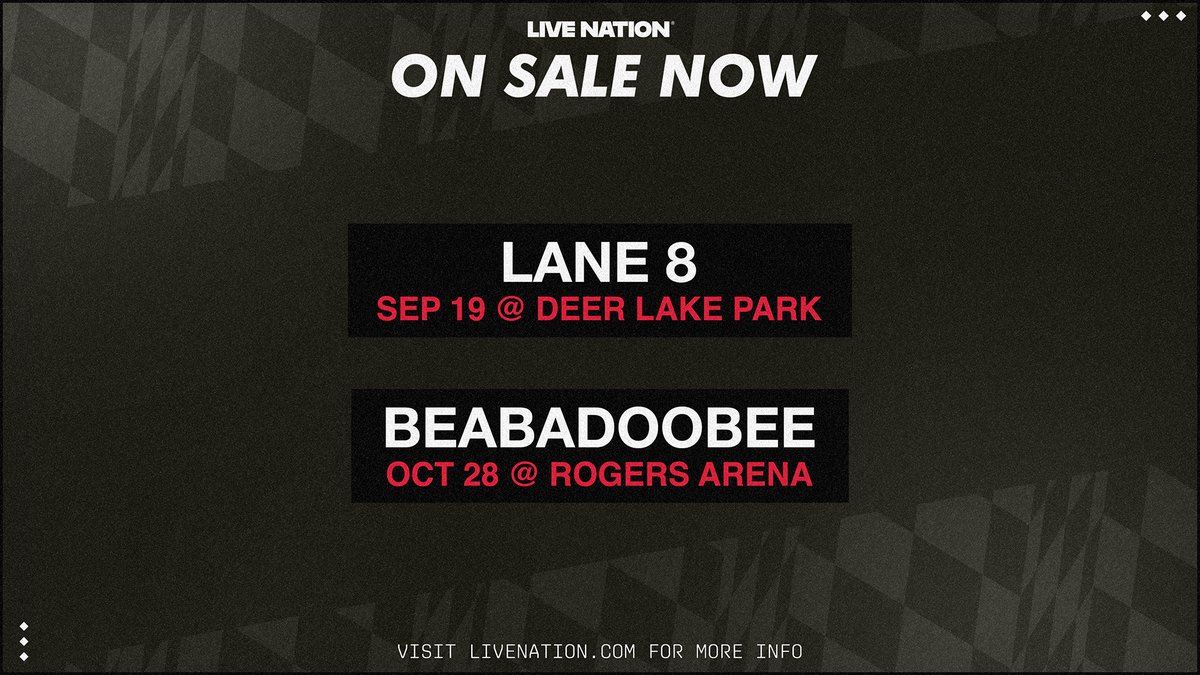 livenationwest's tweet photo. See you there!

🎟️ Tickets on sale at https://t.co/p6GFGteZ2n https://t.co/BDWkP9CbFx