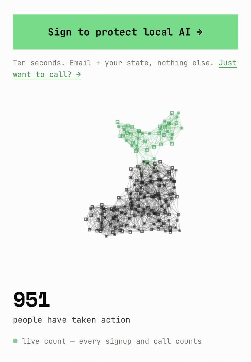 0xSero's tweet photo. Almost 1000 signups to protect our right to intelligence in 24 hours, we are not slowing down. 

10,000 is the goal. If you think that it’s a waste of time to do things the tried and true way then your lunch will be eaten. 

https://t.co/lIMUMvHUpK https://t.co/mXDXWgqxCy