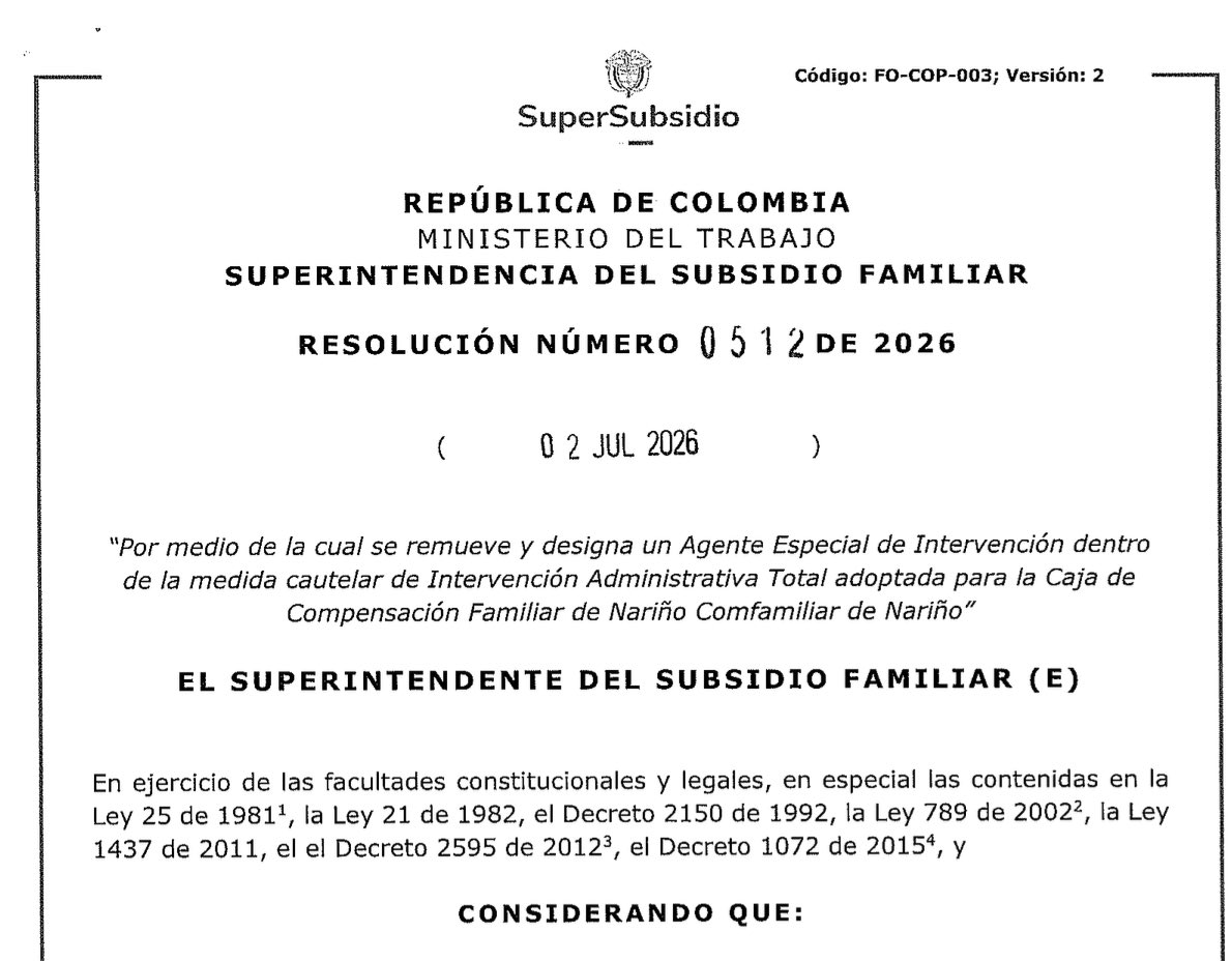 ff_abogados's tweet photo. 🚨 COMFAMILIAR DE NARIÑO 

¡Vuelve y juega! Una vez más, la Superintendencia del Subsidio Familiar remueve al Agente Especial de Intervención de Comfamiliar Nariño. Ya son varios los cambios durante una intervención que parece no tener fin. Mientras tanto, miles de trabajadores, empresarios y familias nariñenses siguen esperando que nuestra Caja recupere plenamente su autonomía. Comfamiliar no le pertenece a un gobierno de turno; les pertenece a los nariñenses. Nuestra convicción sigue intacta: SEGUIMOS LUCHANDO !!! existen avances importantes que nos permiten creer que es posible levantar la medida de intervención y devolverle a la región una institución administrada por quienes verdaderamente representan sus intereses. Esperamos que el próximo Gobierno tenga la voluntad política de revisar este proceso con objetividad y adoptar una decisión en beneficio de Nariño. @ABDELAESPRIELLA, seguiremos luchando. No hemos parado y no vamos a parar. Porque toda noche tiene un amanecer… y también para Comfamiliar de Nariño cesará la horrible noche.  FIRMES AVANZAMOS