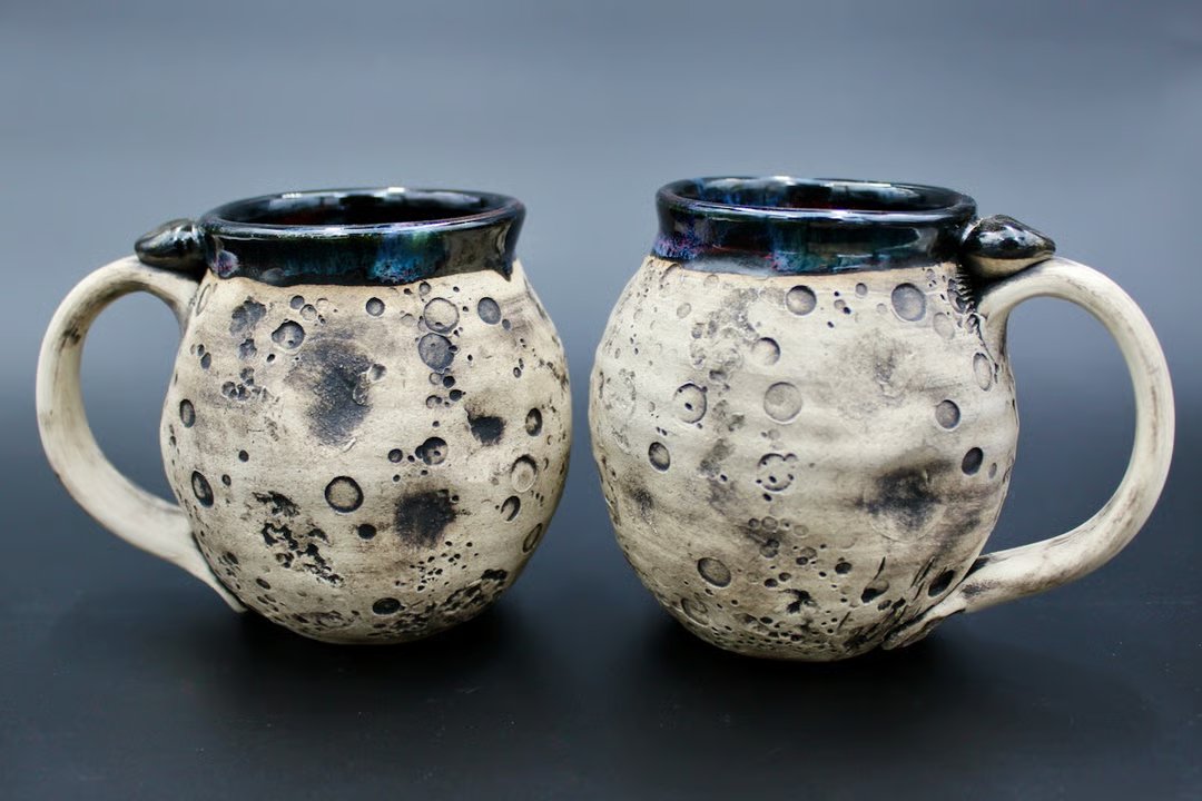 AudreyS23511436's tweet photo. #WIN a Handcrafted "Moon Mug" by Joel Cherrico. Two lucky winners will each receive one original "Moon Mug," shipped completely free. Ends 7/7 #Enter Here: https://t.co/Moiz7ZqdTQ https://t.co/dBlDiyKFf2