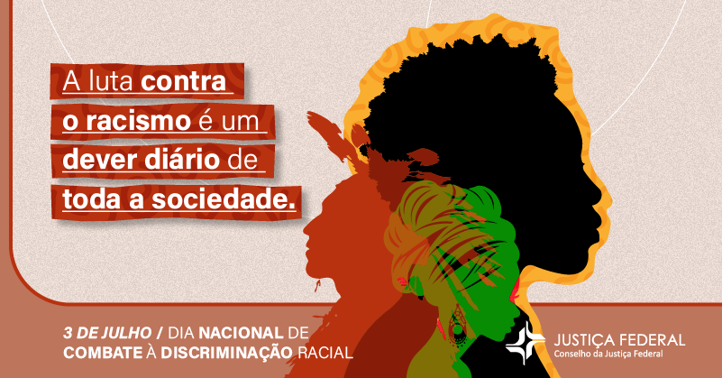 CJF_oficial's tweet photo. 👊🏿👊🏿👊🏿No dia 3 de julho, o Brasil celebra o Dia Nacional de Combate à Discriminação Racial, data escolhida em razão da primeira legislação contra o racismo no Brasil, aprovada em 1951.
Combater a discriminação racial é um compromisso permanente da Justiça Federal. https://t.co/qw3SQnJfQE