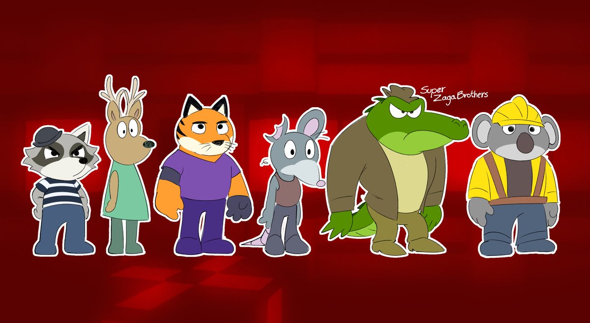 ZagaBrothers's tweet photo. I've drawn most of the antagonist bots from Piggy Book 2.

for now, in its uninfected form https://t.co/GC3gkGQX7W