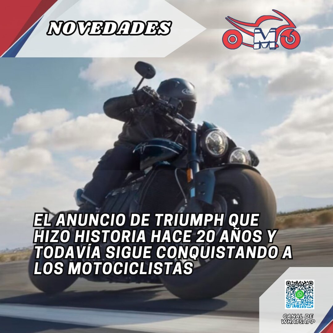 mundomoteroco's tweet photo. 🏍️🎬 Hace 20 años, Triumph lanzó un anuncio que rompió las reglas de la publicidad y todavía sigue sacando sonrisas entre los amantes de las motos.
👉 Reviva la historia: https://t.co/SCpR4heV6s
#mmn #noticiasmmn #triumph #rocketIII #motolife https://t.co/3tcyCs5ouU
