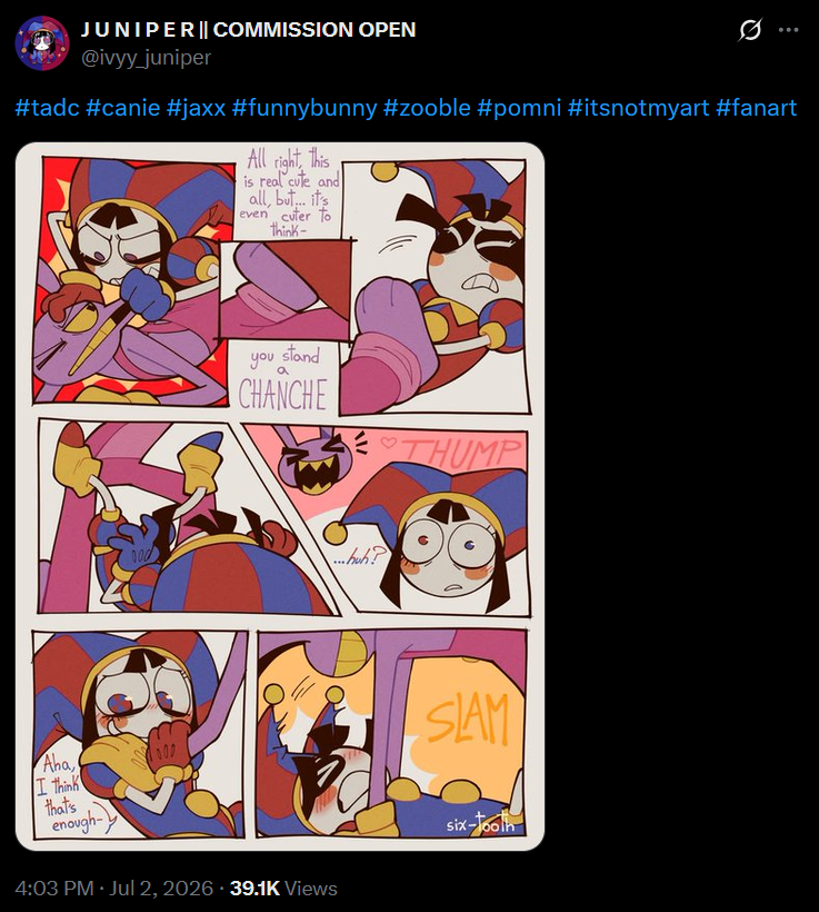I don't know what's with the art reposters recently, but as always