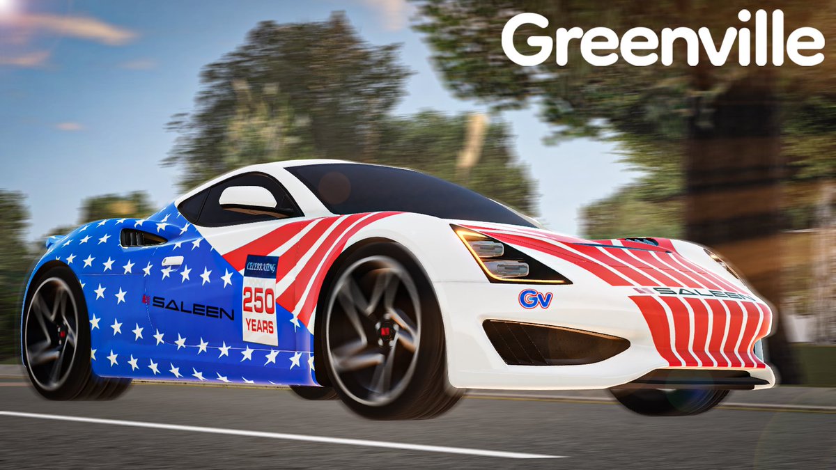 Greenville_RBLX's tweet photo. 🚨4th of July + Event 🚨
- Help Uncle Sam find his fireworks &amp; get a cash reward for your assistance!

🏎️ 2 NEW Licensed Saleen vehicles!
🦅 3 NEW vehicles!

🎆 AMERICA_250 for a 1.76x DTE multiplier for 15 minutes, expires July 11th 2026 at 1:00PM CST https://t.co/SNYM1pvPjz