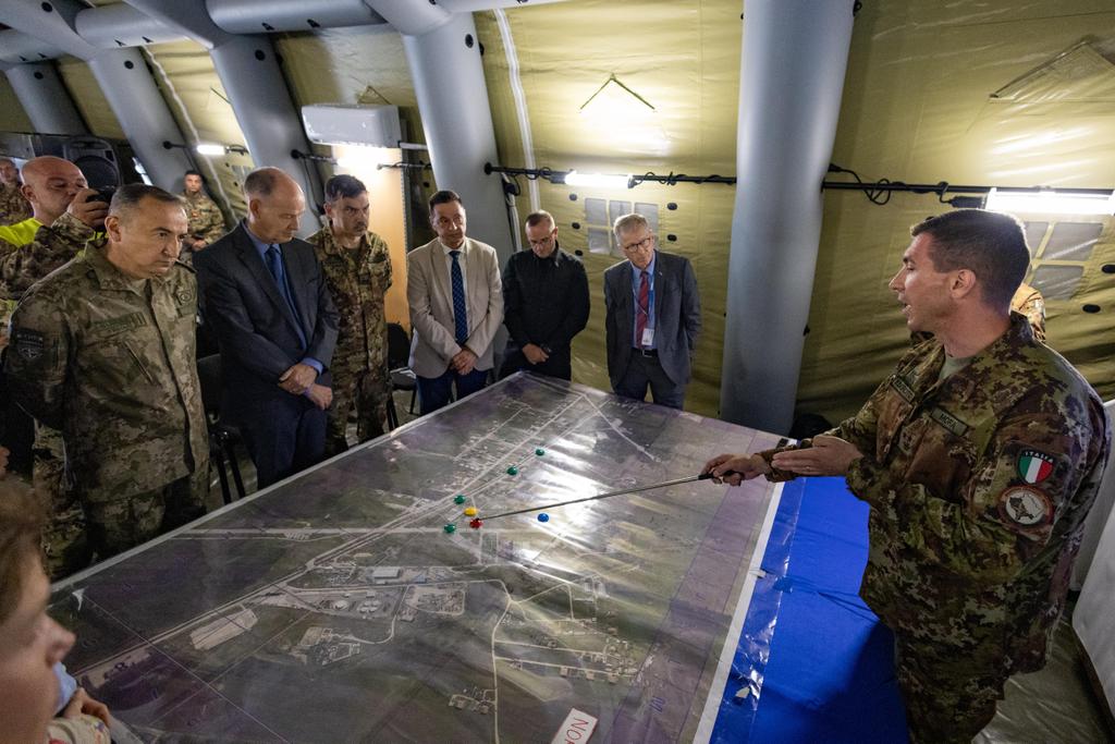 NATO_KFOR's tweet photo. On 2 and 3 July 2026, personnel from the #NATO-led #KFOR mission, #EULEX, the Kosovo Police (KP), the Emergency Management Agency (EMA), with the participation of the KSF, conducted the joint training exercise “Golden Sabre 2026”.
#TogetherStrongerForPeace https://t.co/Vqwz6Gxzco
