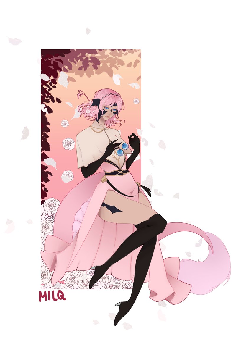 milqqtea's tweet photo. Artfight attack 02 for sakualong of her ffxiv oc - Meixing Nucifera 

I really am liking how my flat colour pieces are coming out ☺️ comment down your artfight user 👀 (mine is milqqteaa)

#artfight https://t.co/9WnS00BtUw