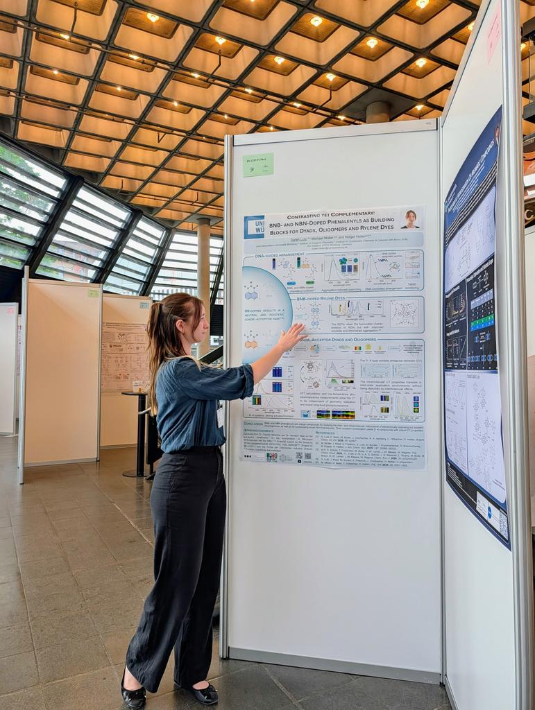 Sarah_Lutz_chem's tweet photo. It was a huge honor to present some of the research I do in my PhD in a poster session at  @ICCChemistry in Odense yesterday. I had a lot of interesting discussions and met some really cool new people. Thanks to the organizers and @HeltenGroupJMU for the opportunity!
 #ICCC46 https://t.co/2WnfO70Vk7