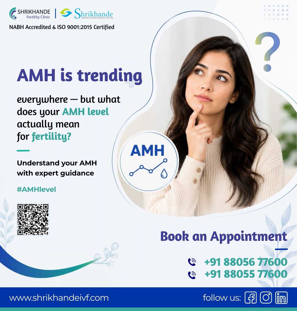 slaxmi2002's tweet photo. Many women are hearing about #AMH for the first time through social media. But what most posts don't tell you, is understanding your complete #fertility picture is more crucial.
At Shrikhande Fertility Clinic, we help you understand what your reports really mean—without fear. https://t.co/9uggrS4TZN