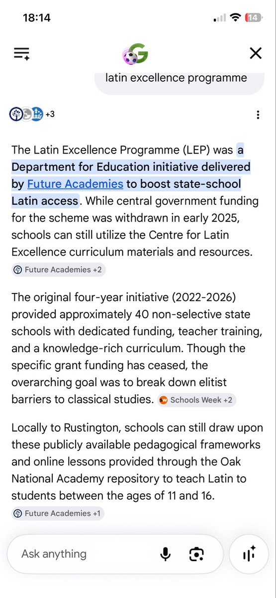 terrawuzhere's tweet photo. @BJones81533 @llllllggggggees @CF_Farrow Latin taught in 40 non selective state schools?
How many state schools are there? 
Just over 4,100.
Is that really less than 1%?

Both my children started Latin in Y7. The teacher left &amp; the school couldn’t get a replacement &amp; that was a selective grammar school in the 90s. https://t.co/X9xjq9KL3J
