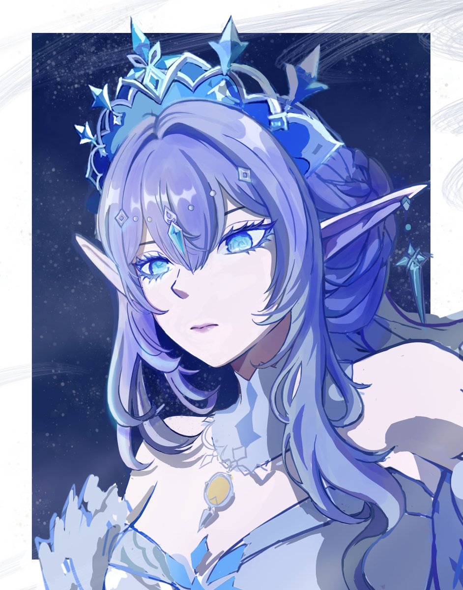 hanyuu05's tweet photo. I cropped the face to test an effect and completely forgot to save the body render 😭 #tsaritsa https://t.co/f78q2tVQqP