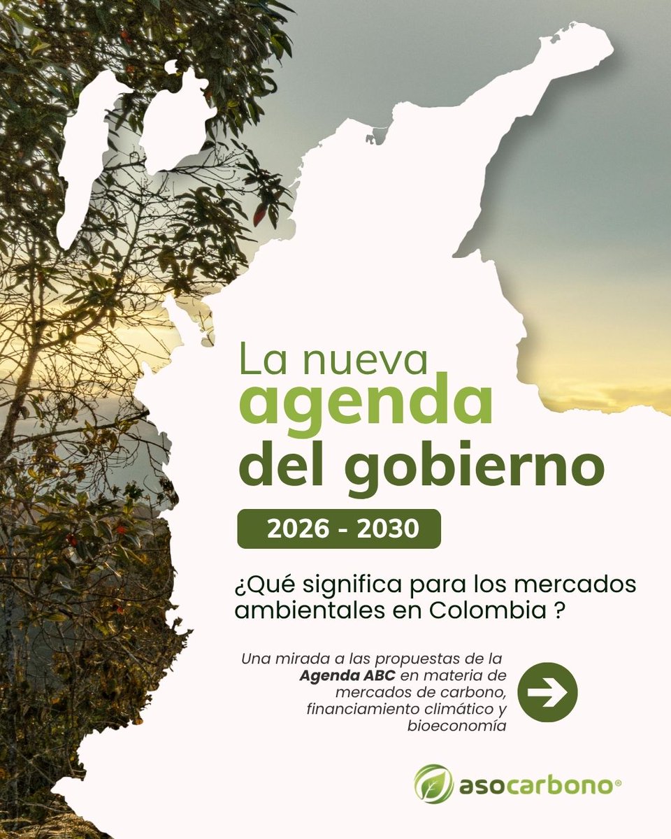 Asocarbonocol's tweet photo. Desde ASOCARBONO compartimos un análisis de los temas de mayor relevancia presentados en la Agenda ABC, para el mercado de carbono en Colombia y continuaremos haciendo seguimiento técnico a su desarrollo.

Conozca más sobre nuestras membresías en comunicaciones@asocarbono.org. https://t.co/qXroVuqrht