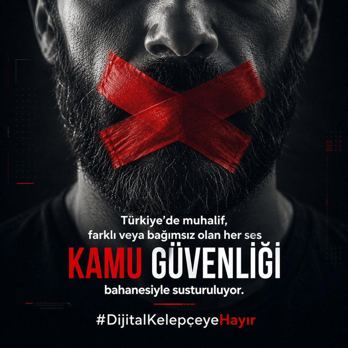 hqmzqkrl's tweet photo. "Hakikat, yasaklarla gölgelenemeyecek kadar parlaktır. Sansür, sadece gerçeği duymaktan korkanların sığınağıdır. Özgür internet, toplumun nefes borusudur; onu kesmek, aklın ve iradenin sesini boğmaktır."

#DijitalKelepçeyeHayır https://t.co/fxa6EiEVao
