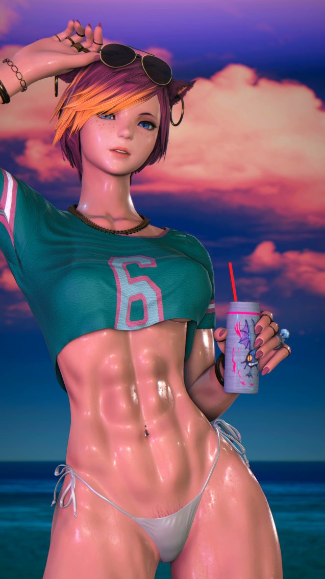 RikaLewd's tweet photo. "Welcome to Vice City honey. Hope you can handle the heat." https://t.co/C4E2mRrg6k