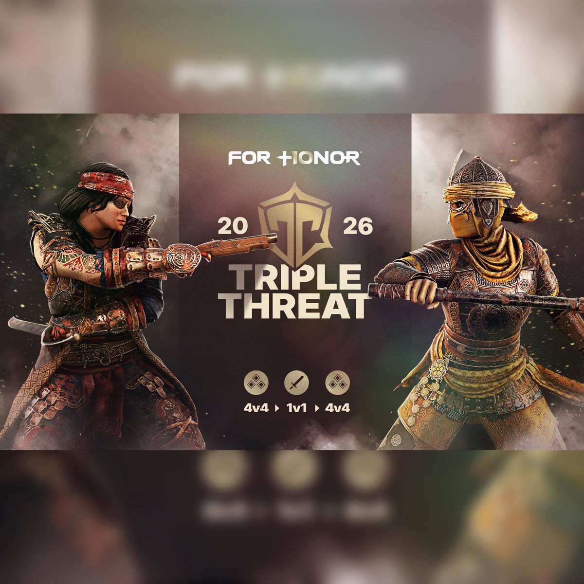 ForHonorGame's tweet photo. The time is NOW for the Triple Threat Closed Qualifiers!

Join the gang over on Twitch and see who advances to the Grand Final next weekend! ⚔️

https://t.co/RnRKOxgnK5 https://t.co/M5jvrwM0dC