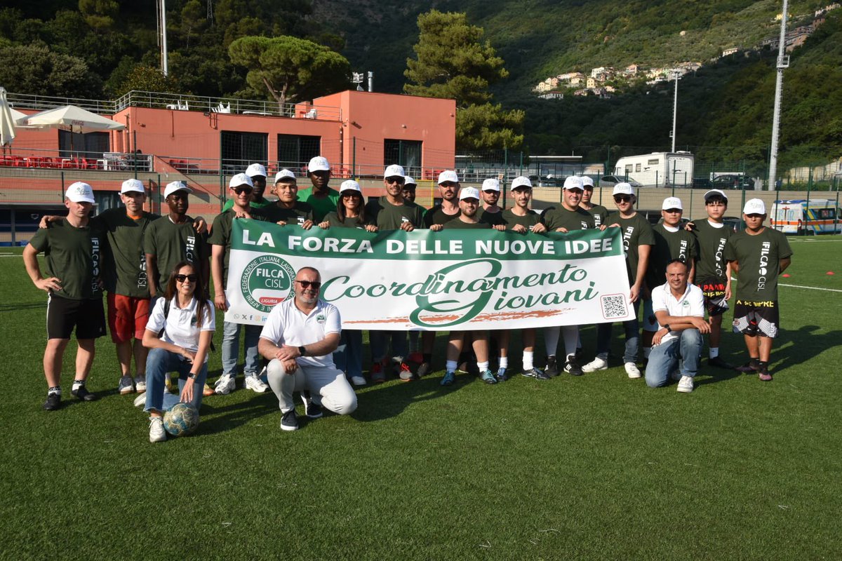 LiguriaCisl's tweet photo. 📣 **Una giornata storica per la FILCA CISL Liguria!** 🏗️

🟢 Oggi, 3 luglio 2026, a Bogliasco (GE), in occasione del nostro 5° Torneo di Calcetto, abbiamo dato vita a qualcosa di speciale: è nato ufficialmente il **Coordinamento Giovani della FILCA CISL Liguria**! 🚀

Siamo partiti con l'entusiasmo dei primi 20 giovani che hanno deciso di mettersi in gioco, unendo lo spirito sportivo alla voglia di costruire insieme il futuro del lavoro. Guardate che bella squadra che si è formata! 

Il nostro obiettivo è chiaro: portare nuove idee, competenza e rappresentanza nel settore. 

Lavoreremo insieme sui temi della sicurezza 4.0, formazione continua, dignità contrattuale e sostenibilità.

Il futuro è nelle nostre mani e noi siamo pronti a essere protagonisti. Unisciti a noi! 👷‍♂️👷‍♀️

#FILCACISLLiguria #CoordinamentoGiovani #Bogliasco #IlFuturoÈNelleNostreMani #dallatuapartesempre #GiovaniFILCA