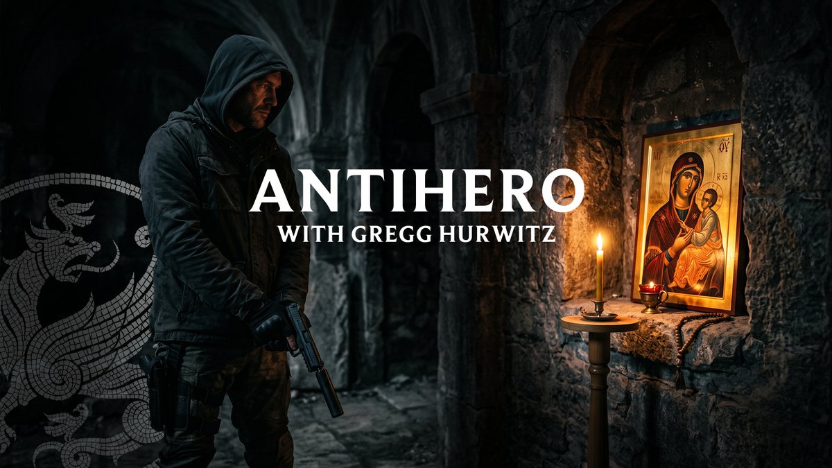 PageauJonathan's tweet photo. The Antihero Meets Christianity - with Gregg Hurwitz (link below)

In this conversation I speak with Gregg Hurwitz about his new Orphan X novel, Antihero, and the surprising role Orthodox Christianity plays in the story. We discuss the assassin who is forced to face mercy, the limits of violence, the exhaustion of modern storytelling, and why we may need a new kind of hero, one who can hold together justice, sacrifice, and humanity.