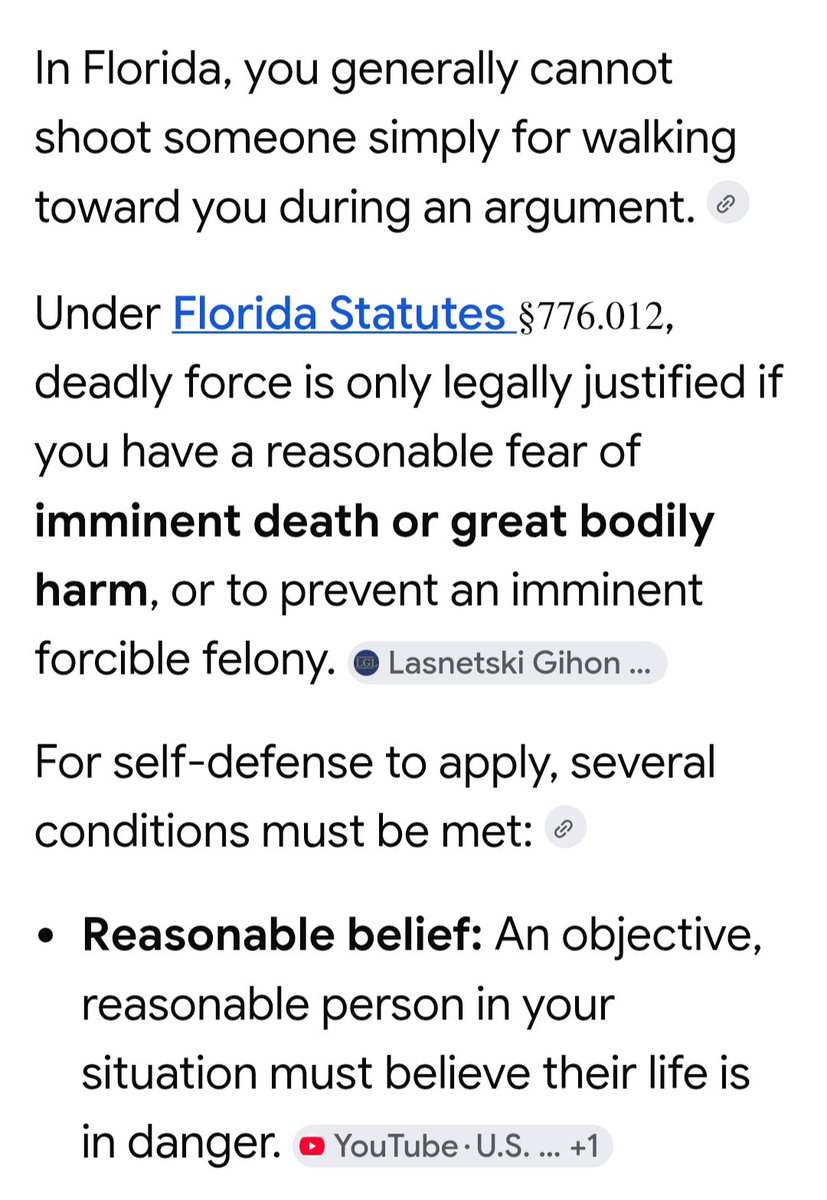 Iidentifya70461's tweet photo. @ProbablyWrong87 @1212McMaestro @rushgabe2112 @RawXennial @TheSCIF There are still rules you have to follow for the "Stand your ground" law. https://t.co/IdvMvF2gTY