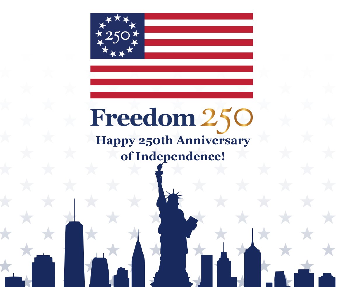 ConsulateGeoNY's tweet photo. On the occasion of the 250th Anniversary of American Independence, the Consulate General of Georgia in New York extends heartfelt congratulations to the United States of America. We celebrate this historic milestone and reaffirm the enduring bonds of friendship and partnership between our two nations. Happy 250th Independence Day!