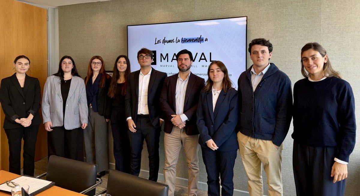 marvalofarrell's tweet photo. 👋 Nuevos ingresos en el Estudio

Nuestro estudio sigue creciendo con la incorporación de nuevos profesionales que se suman a distintas áreas, fortaleciendo un entorno de trabajo basado en la colaboración, el aprendizaje continuo y el desarrollo profesional.

Se incorporaron en junio:

• Pablo Cano, Abogado Senior de Defensa de la Competencia
• José Makarovic, Paralegal de Corporate
• Juliana Galante, Paralegal de Derecho Laboral
• Lola Obarrio, Pasante de Derecho Laboral
• Faith Sayle, Paralegal de Marcas, Tecnología y Propiedad Intelectual
• José Manuel Palma, Paralegal de Minería
• Cielo Evia, Paralegal de Prendario
• Melina Petrecca, Analista Semi Senior de Cobranzas
• Milena Uribe, Pasante de Recursos Humanos
• María Morena Echegaray, Abogada Jr. Avanzada de Minería
• Vera Mellicovsky, Joven Profesional de Corporate
• Jacqueline Lew, Paralegal de Corporate
• Josefina Griot, Abogada Senior de Corporate
• Candela Camino, Abogada Semi Senior de Laboral
• Lucas Agustin Alonso Ferrante, Paralegal de Prendario

Les deseamos un gran inicio en esta nueva etapa.

➡️ Conocé más sobre nuestra cultura y oportunidades acá: https://t.co/C8sqmBrshL

#nuevosingresos #Marval #ModoMarval #carreraprofesional #TuMejorVersion