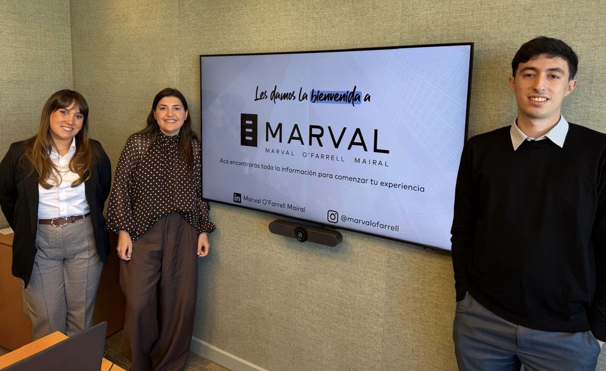 marvalofarrell's tweet photo. 👋 Nuevos ingresos en el Estudio

Nuestro estudio sigue creciendo con la incorporación de nuevos profesionales que se suman a distintas áreas, fortaleciendo un entorno de trabajo basado en la colaboración, el aprendizaje continuo y el desarrollo profesional.

Se incorporaron en junio:

• Pablo Cano, Abogado Senior de Defensa de la Competencia
• José Makarovic, Paralegal de Corporate
• Juliana Galante, Paralegal de Derecho Laboral
• Lola Obarrio, Pasante de Derecho Laboral
• Faith Sayle, Paralegal de Marcas, Tecnología y Propiedad Intelectual
• José Manuel Palma, Paralegal de Minería
• Cielo Evia, Paralegal de Prendario
• Melina Petrecca, Analista Semi Senior de Cobranzas
• Milena Uribe, Pasante de Recursos Humanos
• María Morena Echegaray, Abogada Jr. Avanzada de Minería
• Vera Mellicovsky, Joven Profesional de Corporate
• Jacqueline Lew, Paralegal de Corporate
• Josefina Griot, Abogada Senior de Corporate
• Candela Camino, Abogada Semi Senior de Laboral
• Lucas Agustin Alonso Ferrante, Paralegal de Prendario

Les deseamos un gran inicio en esta nueva etapa.

➡️ Conocé más sobre nuestra cultura y oportunidades acá: https://t.co/C8sqmBrshL

#nuevosingresos #Marval #ModoMarval #carreraprofesional #TuMejorVersion